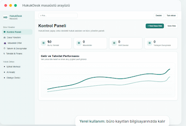 HukukDesk Yapay Zekâ Destekli Avukat Programı görseli